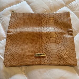 Steve Madden Brown Textured Clutch